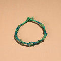 Green Handcrafted Bead & Thread Work Patwa Anklet 
