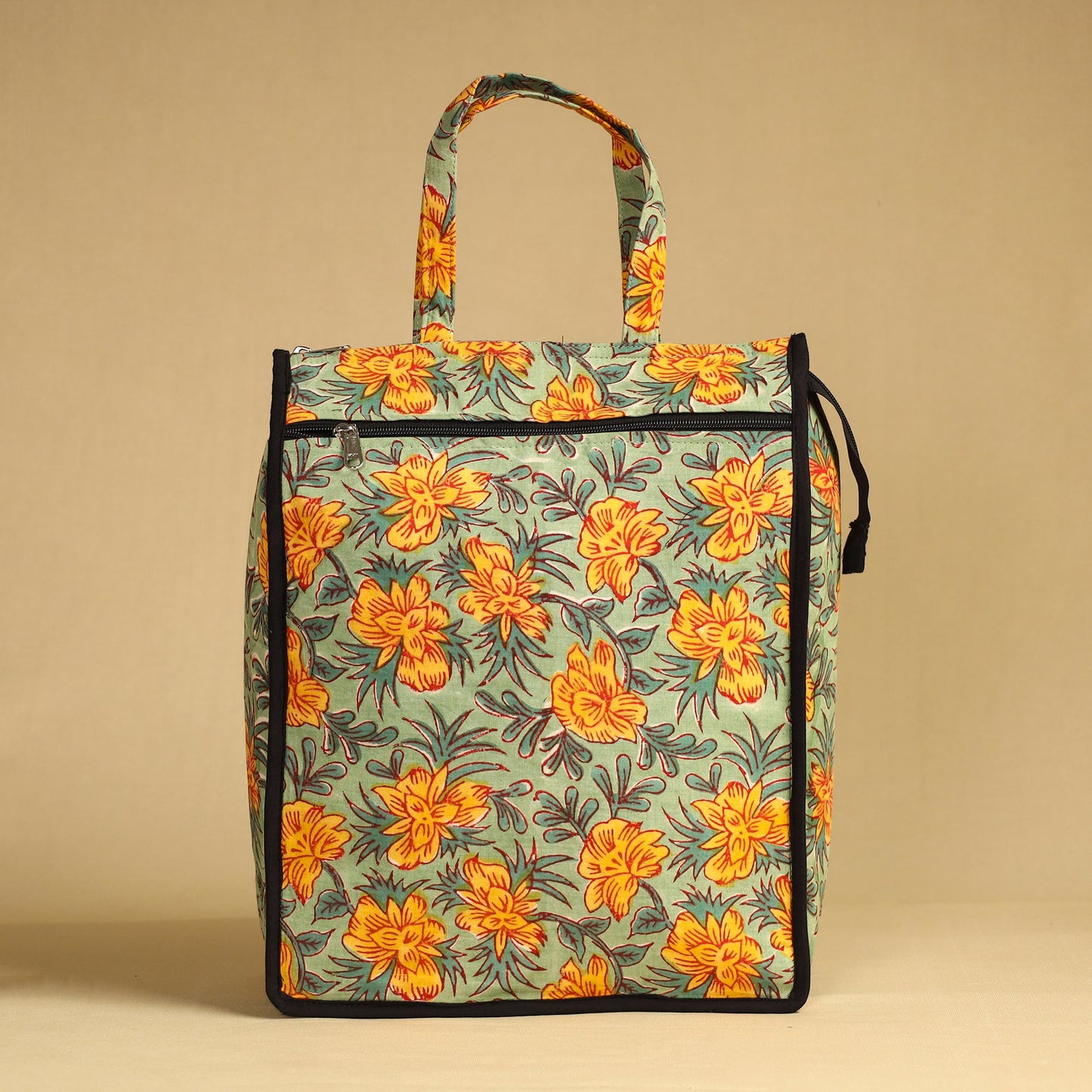 Green Handcrafted Cotton Shopping Bag 04