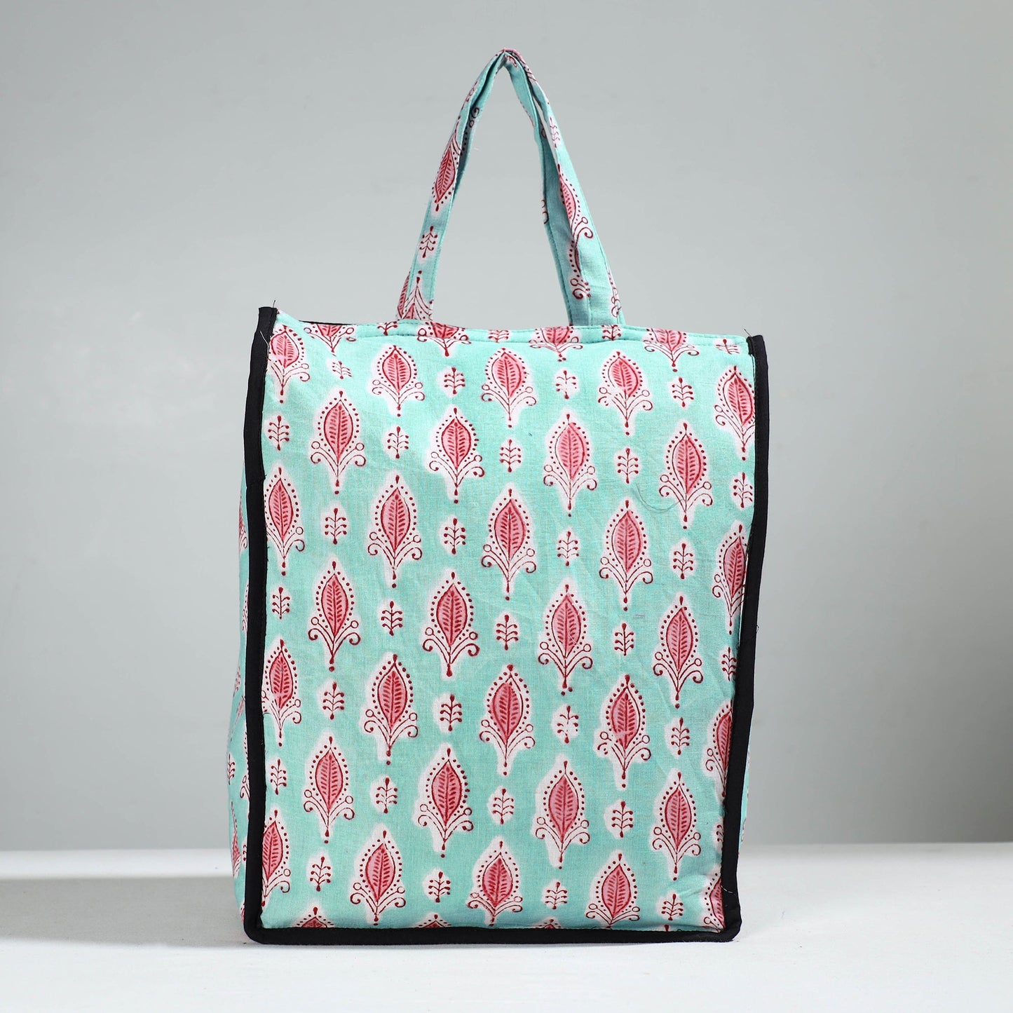 Green Handcrafted Cotton Shopping Bag 12