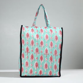 Green Handcrafted Cotton Shopping Bag 12