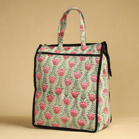 Green Handcrafted Cotton Shopping Bag 19