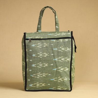 Green Handcrafted Cotton Shopping Bag 20