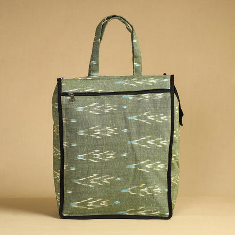 Green Handcrafted Cotton Shopping Bag 20