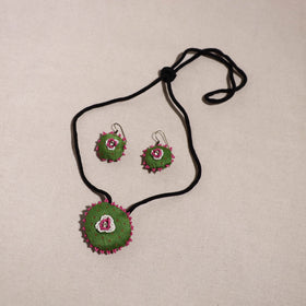 Buy Handcrafted Fabart Beaded Necklace Set Online in India