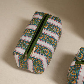 Handcrafted fabric toiletry bags (set of 3) 14