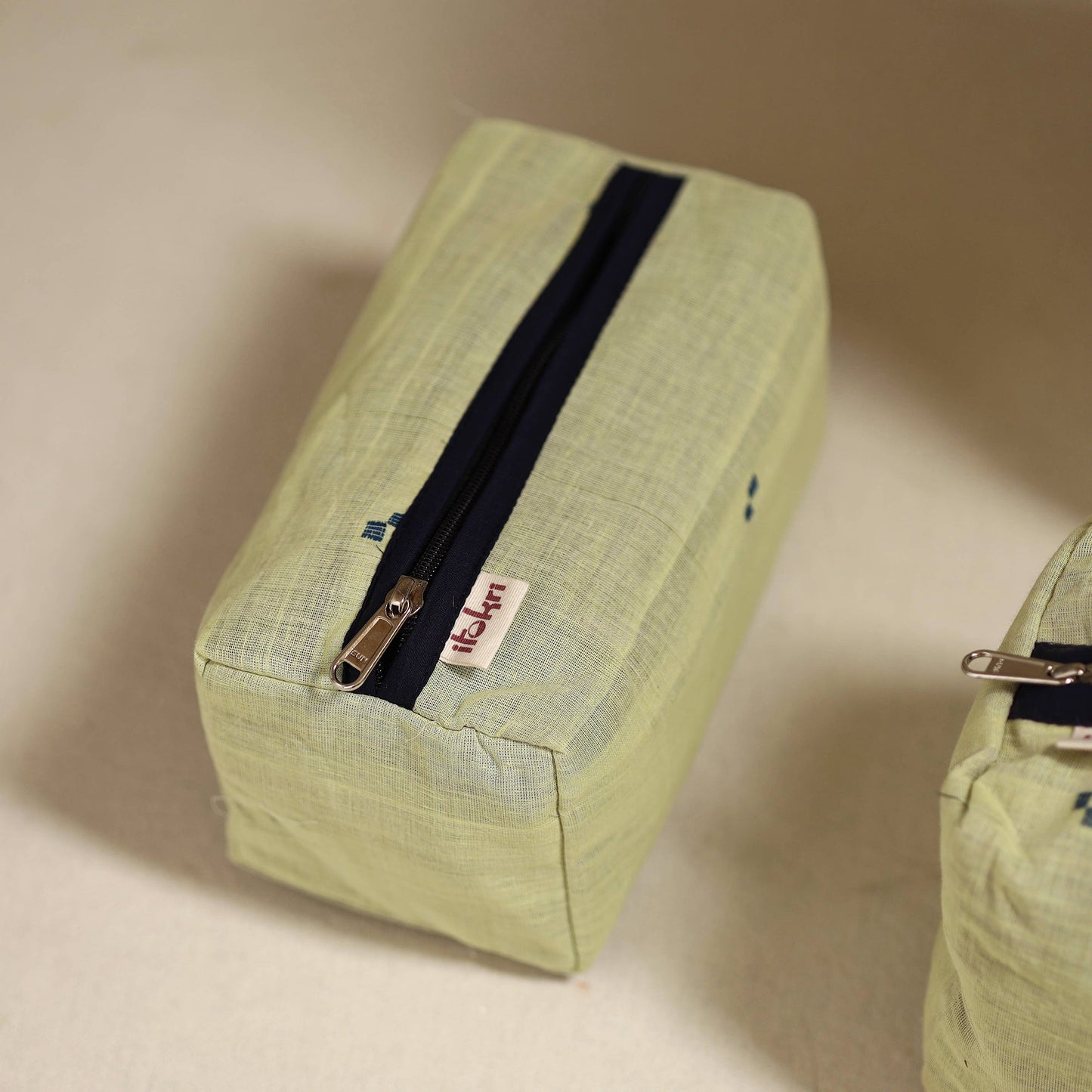 Handcrafted fabric toiletry bags (set of 3) 20