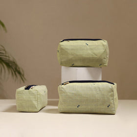Handcrafted fabric toiletry bags (set of 3) 20