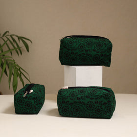 Handcrafted fabric toiletry bags (set of 3) 28