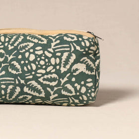 Brown - handcrafted fabric toiletry pouch 36
