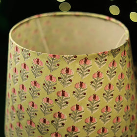 Green - handcrafted floral fabric lamp shade 13