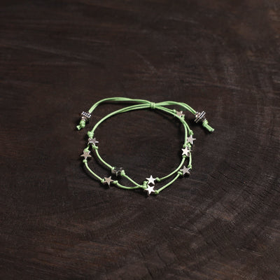 Handcrafted german silver bracelet 09