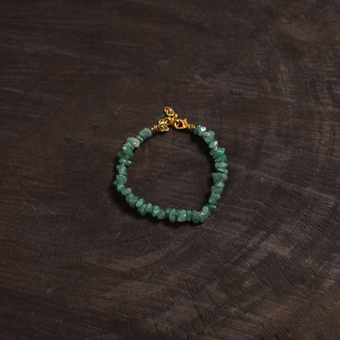 Handcrafted glass stone bracelet 08