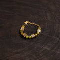 Handcrafted glass stone kundan work bracelet 38