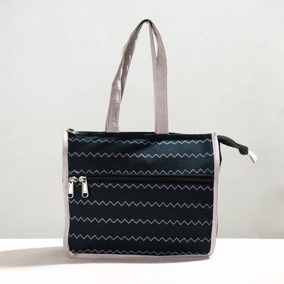 Green Handcrafted Jacquard Cotton Hand Bag