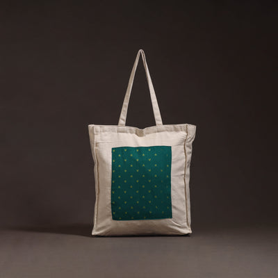 Handcrafted jacquard patch shoulder bag 02