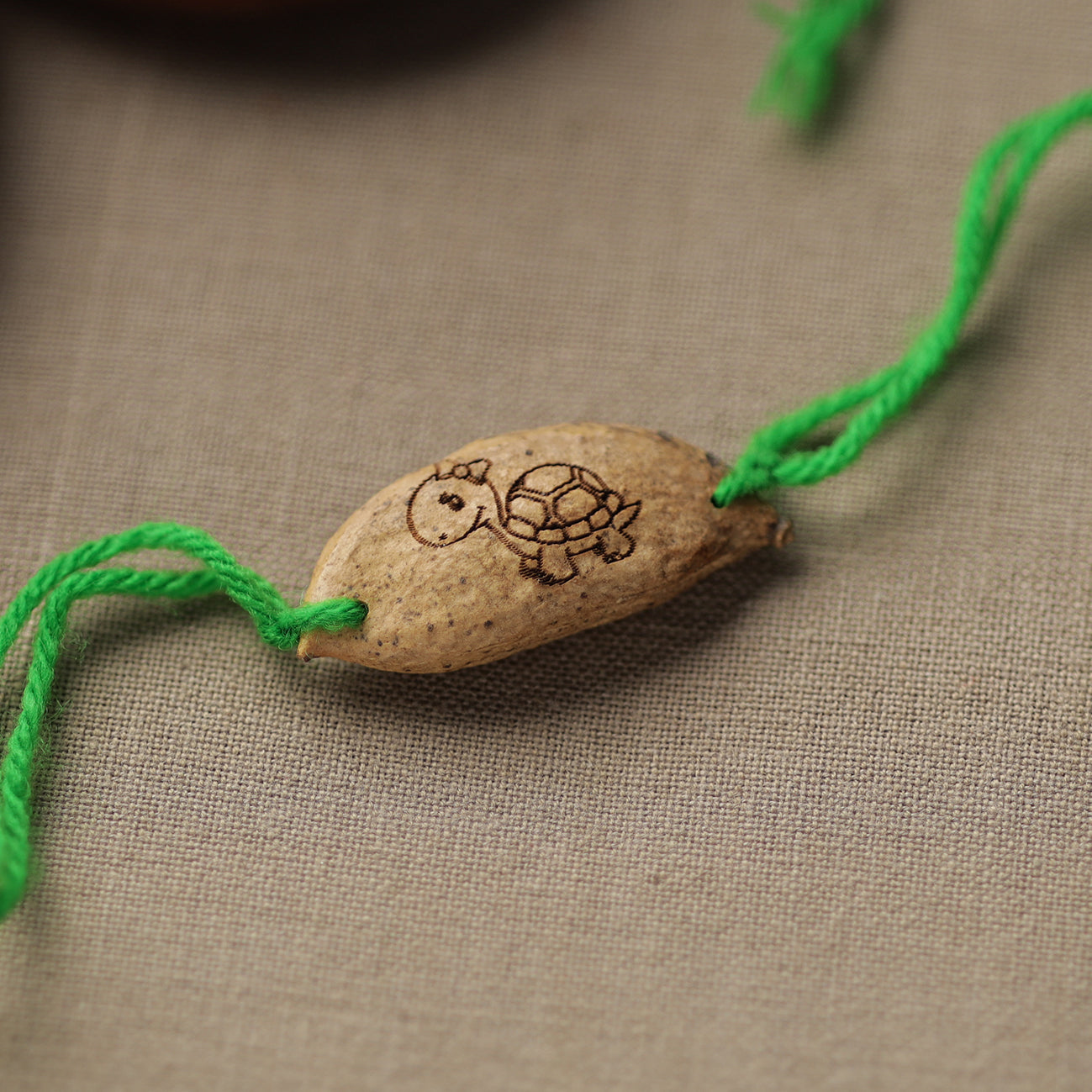  Green - Handcrafted Plantable Seed Rakhi 
