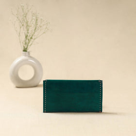 Handcrafted kutch embroidery leather clutch / wallet 04