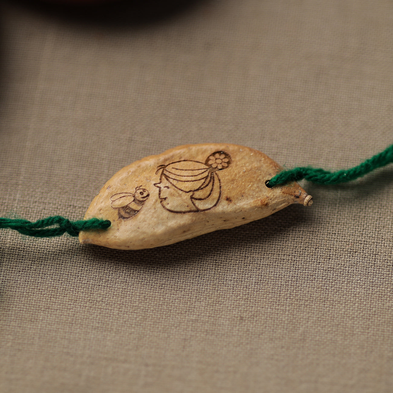  Green - Handcrafted Plantable Seed Rakhi 
