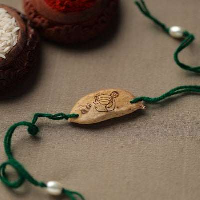  Green - Handcrafted Plantable Seed Rakhi 
