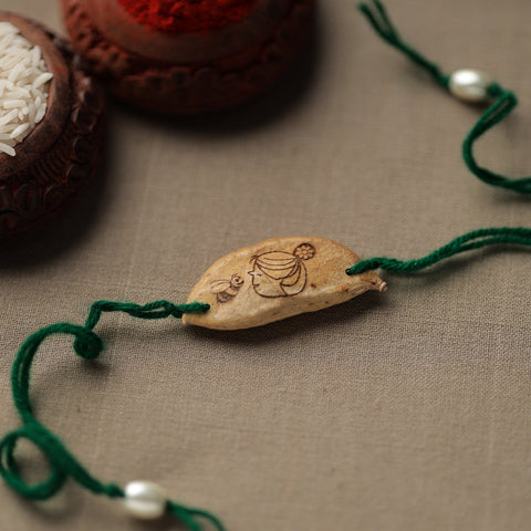  Green - Handcrafted Plantable Seed Rakhi 