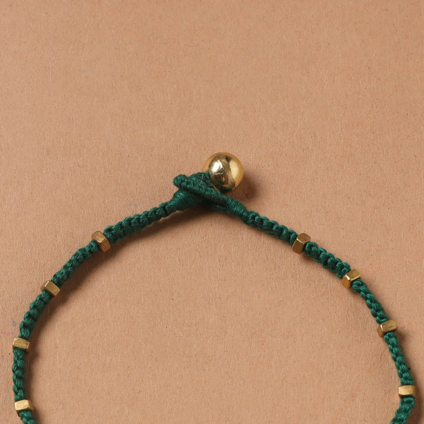 Handcrafted odisha dokra beads threadwork tribal anklet 19