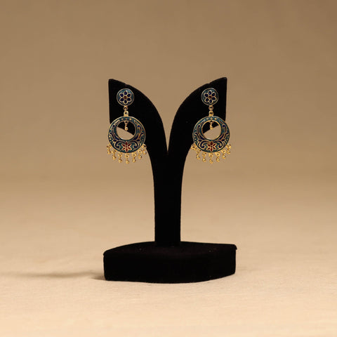 Handcrafted paka meenakari earrings 134