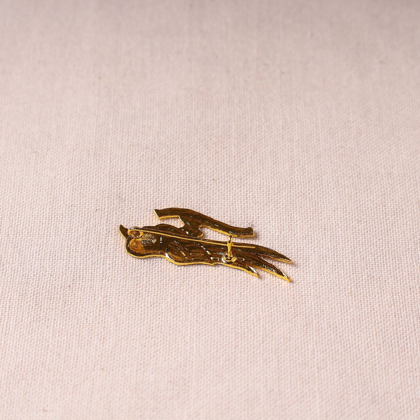  Handcrafted Paka Meenakari Saree Pin 