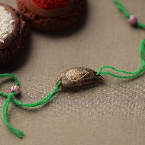  Green - Handcrafted Plantable Seed Rakhi 