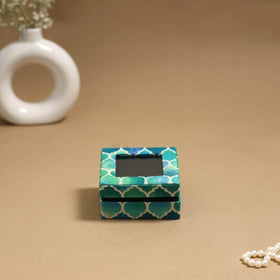 Handcrafted printed fabric ring/earring box 33