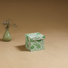 Green - handcrafted printed organizer stationery kit 53