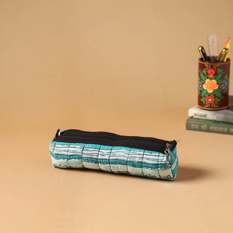 Handcrafted quilted pencil pouch 25