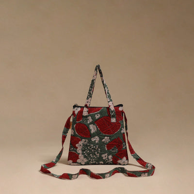 Handcrafted quilted sling bag 08