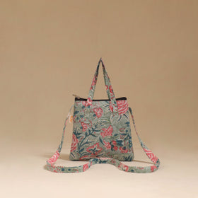 Handcrafted quilted sling bag 13