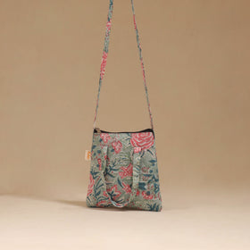 Handcrafted quilted sling bag 13