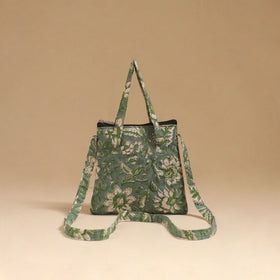Handcrafted quilted sling bag 13