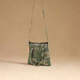 Handcrafted quilted sling bag 13
