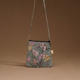 Handcrafted quilted sling bag 14