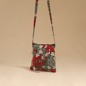 Handcrafted quilted sling bag 16
