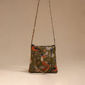 Handcrafted quilted sling bag 18