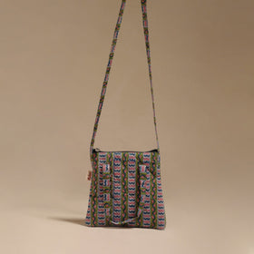Handcrafted quilted sling bag 18