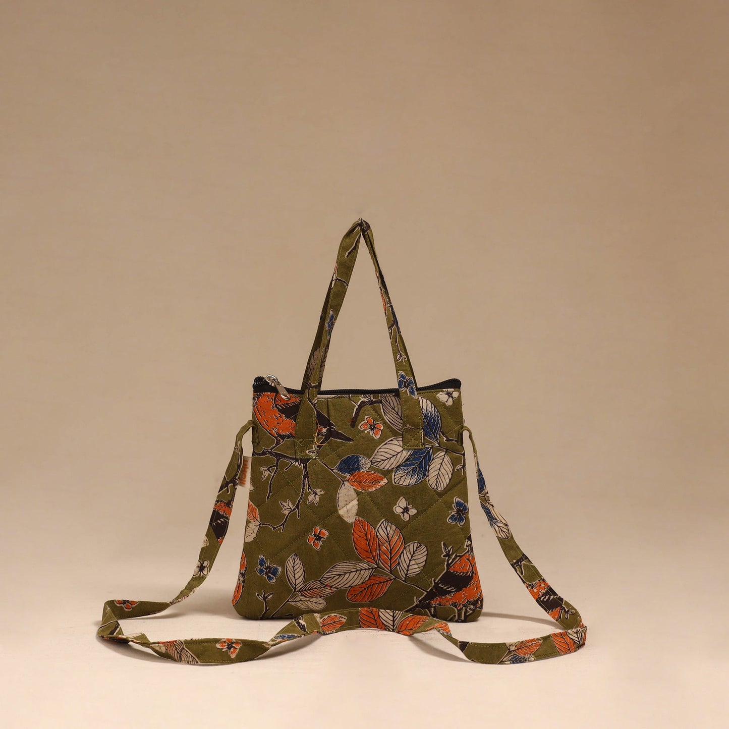 Handcrafted quilted sling bag 18