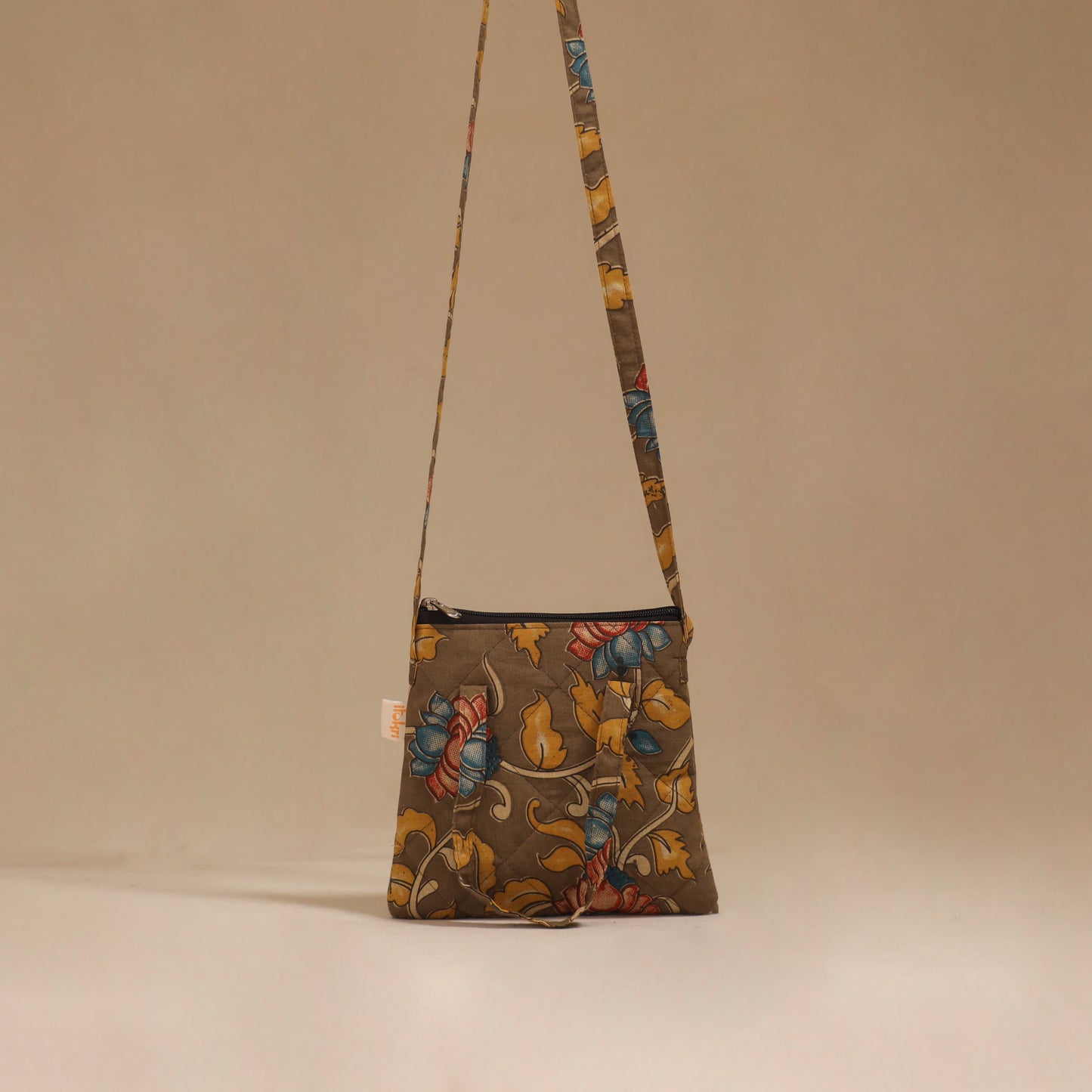 Handcrafted quilted sling bag 21