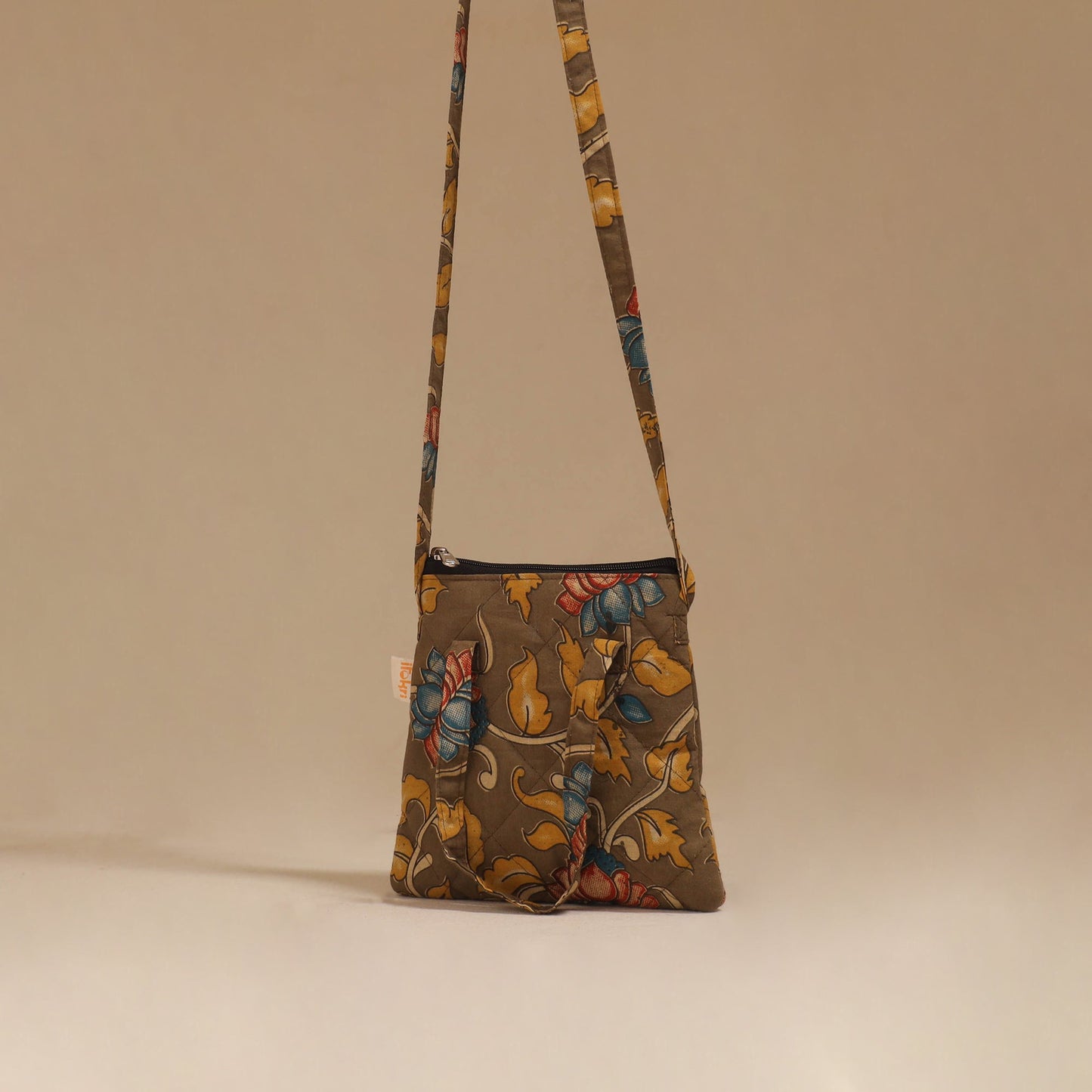 Handcrafted quilted sling bag 21