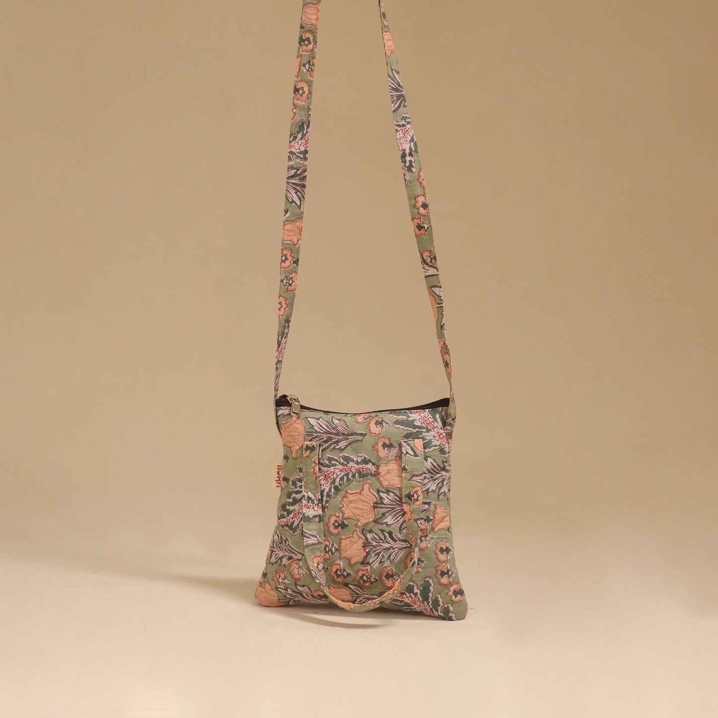 Handcrafted quilted sling bag 23