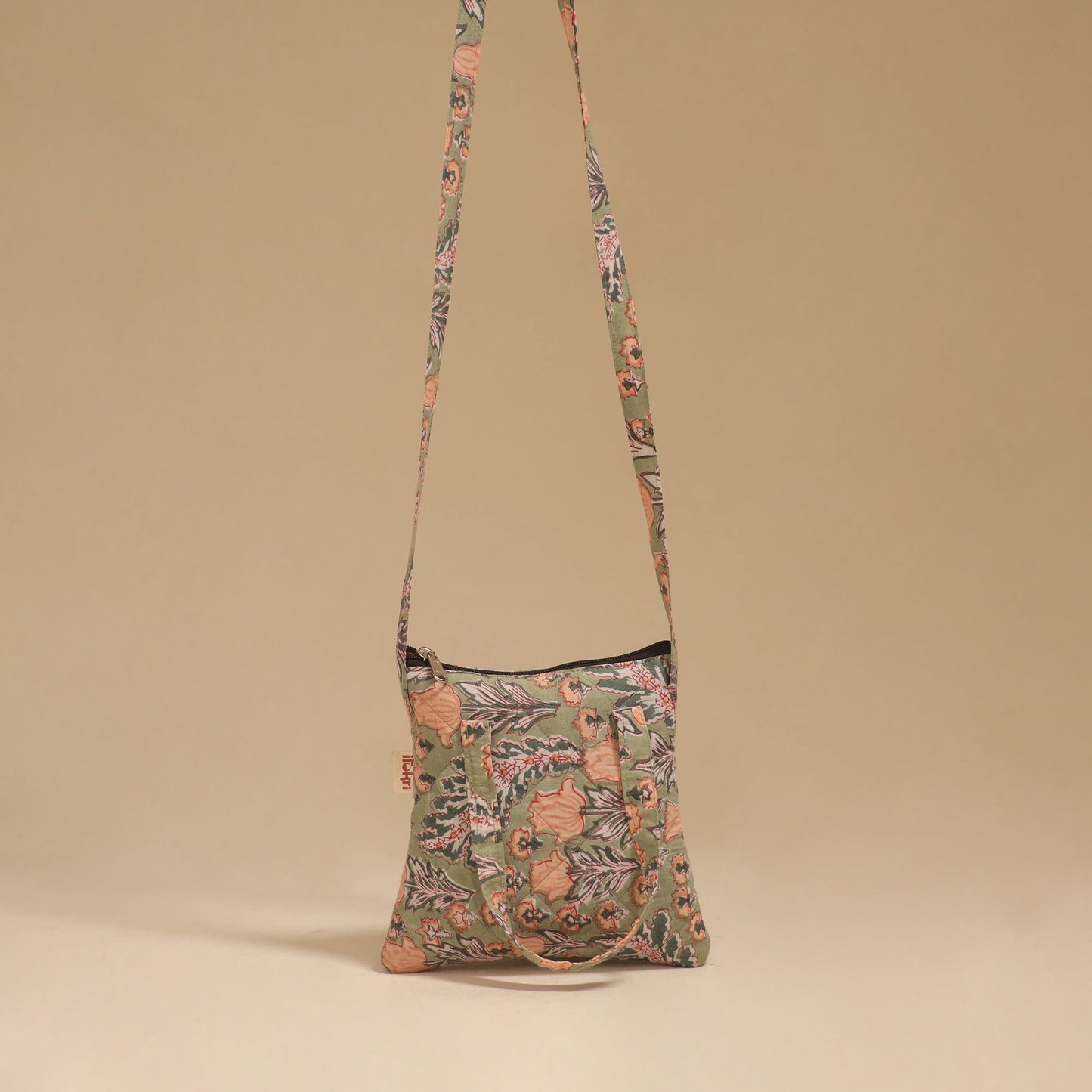 Handcrafted quilted sling bag 23