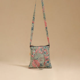 Handcrafted quilted sling bag 24