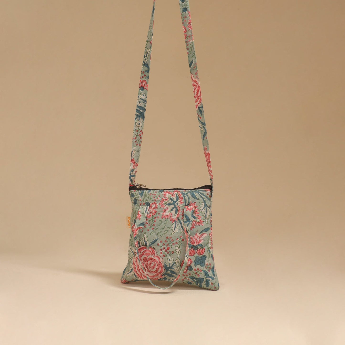 Handcrafted quilted sling bag 24