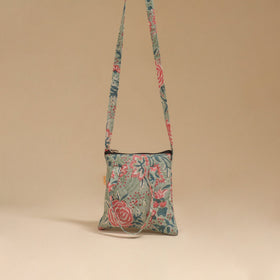 Handcrafted quilted sling bag 24