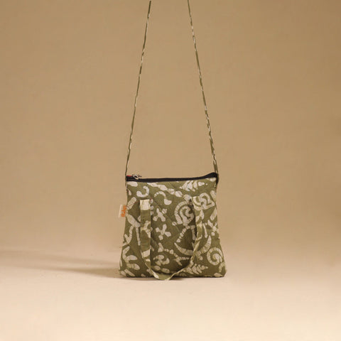 Handcrafted quilted sling bag 30