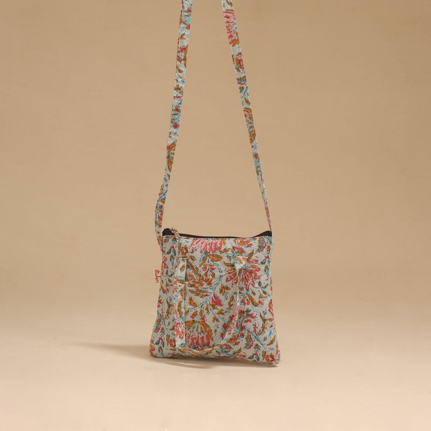 Handcrafted quilted sling bag 31